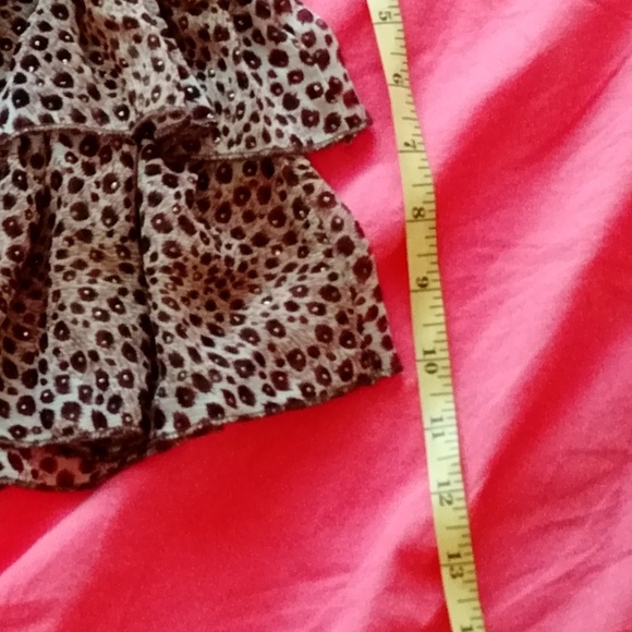 Layered mini skirt - leopard print - Picture 4 of 6